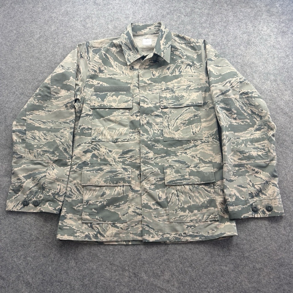 US Air Force ABU Digital Camo Tiger Stripe Field Coat Mens 34R Utility Ripstop
